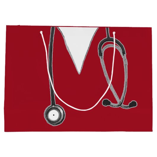 Creative Nurse Große Geschenktüte (Rückseite)