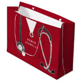 Creative Nurse Große Geschenktüte (Vorderseite Schrägansicht)