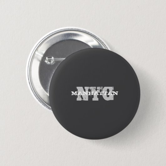 Creative Nyc Manhattan New York City Template  Button (Vorne & Hinten)
