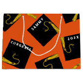 Creative Orange Abschluss 2025 Große Geschenktüte (Vorderseite)