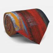 Creative Original Orange Red Blue Abstrakt Modern Krawatte (Gerollt)