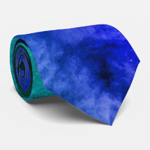 Creative Original Stylish Blue Abstrakt Art Modern Krawatte