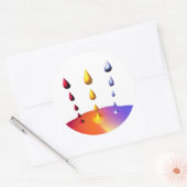 Creative Paint Mix Runder Aufkleber (Umschlag)