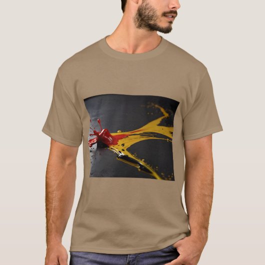 Creative Paint Splash Art T-Shirt (Vorderseite)