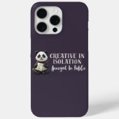 "Creative Panda iPhone 16 Case – Introvert Artist" (Rückseite)