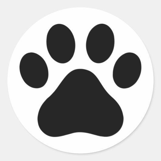 Creative Pet Paw Round Stickers Designed for Daily (Vorderseite)