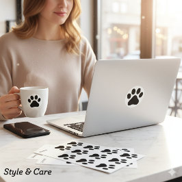 Creative Pet Paw Round Stickers Designed for Daily