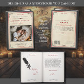 Creative Photo Storybook for Husband Anniversary Karte