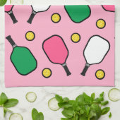 Creative Pickleball Dekoration Geschirrtuch (Gefaltet)