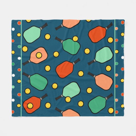 Creative Pickleball Fleecedecke (Vorderseite (Horizontal))