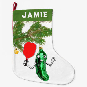 Creative Pickleball Geschenk Großer Weihnachtsstrumpf