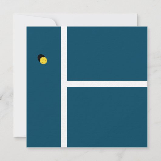 Creative Pickleball Party Einladung (Rückseite)