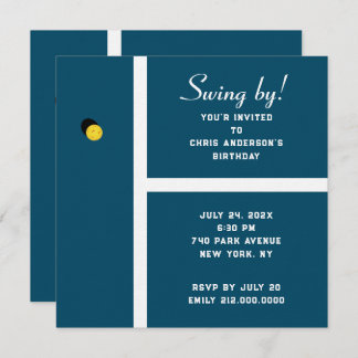 Creative Pickleball Party Einladung