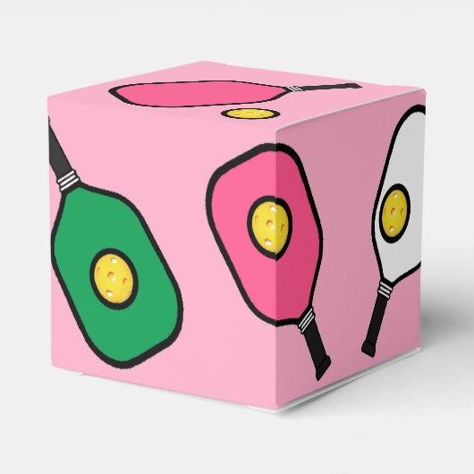 Creative Pickleball Pink Geschenkschachtel (Rückseite)