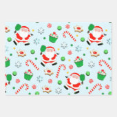 Creative Pickleball Weihnachtsgeschenk Geschenkpapier Set (Vorderseite)