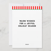 Creative Pickleball Weihnachtskarten Feiertagskarte (Rückseite)