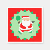 Creative Ping-Pong Weihnachtsfeier Serviette (Vorderseite)