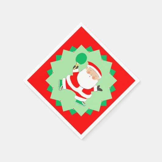 Creative Ping-Pong Weihnachtsfeier Serviette (Ecke)