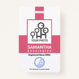 Creative Pink-Kolonne-Belegschaft Krankenwagen Fot Ausweis