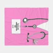 Creative Pink Scrubs Fleece Blanket (Vorderseite (Horizontal))