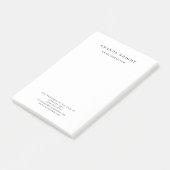 Creative Plain Simple White Attractive Stylish Post-it Klebezettel (angewinkelt)