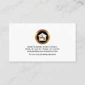 Creative Plumber Faucet Signage Blue Flood Waters Visitenkarte (Rückseite)