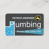 Creative Plumbing Pipes Leaking Faucet Visitenkarte (Vorderseite)