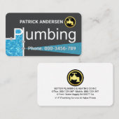 Creative Plumbing Pipes Leaking Faucet Visitenkarte (Vorne/Hinten)