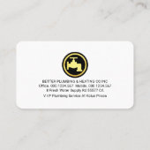 Creative Plumbing Pipes Leaking Faucet Visitenkarte (Rückseite)