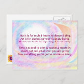 Creative Postcard 1d - Kunst und Motivierend Aufna Postkarte (Vorne/Hinten)