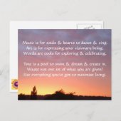 Creative Postcard 1g - Kunst & Motivierend Aufnahm Postkarte (Vorne/Hinten)