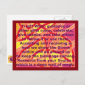 Creative Postcard 3 Trust Magic Well Source Gerahm Postkarte (Vorne/Hinten)
