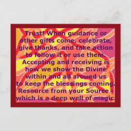 Creative Postcard 3 Trust Magic Well Source Gerahm Postkarte