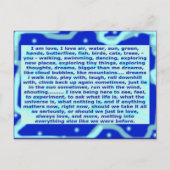 Creative Postcard 4a I am love, dreams, being here Postkarte (Vorderseite)