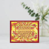 Creative Postcard 5 - Sehr geehrtes und lebendiges Postkarte (Stehend Vorderseite)
