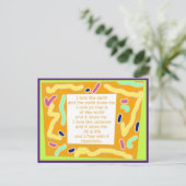 Creative Postcard 8 - Lebenslauf Word Art Postkarte (Stehend Vorderseite)