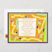 Creative Postcard 8 - Lebenslauf Word Art Postkarte (Vorne/Hinten)