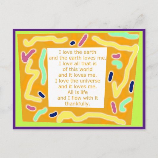 Creative Postcard 8 - Lebenslauf Word Art Postkarte (Vorderseite)