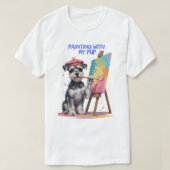 Creative Pup – The Artistic Miniature Schnauzer T-Shirt (Design vorne)