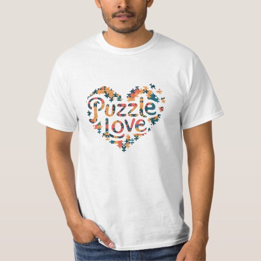 Creative Puzzle Themed Graphics T-Shirt (Vorderseite)