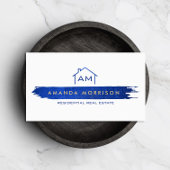 Creative Realtor Real Anwesen Zuhause Paint Swash Visitenkarte