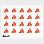 Creative Red Abstrakt Dreieckiger Aufkleber (Blatt)