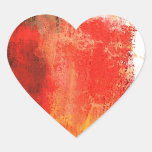 Creative Red Abstrakt Herz-Aufkleber