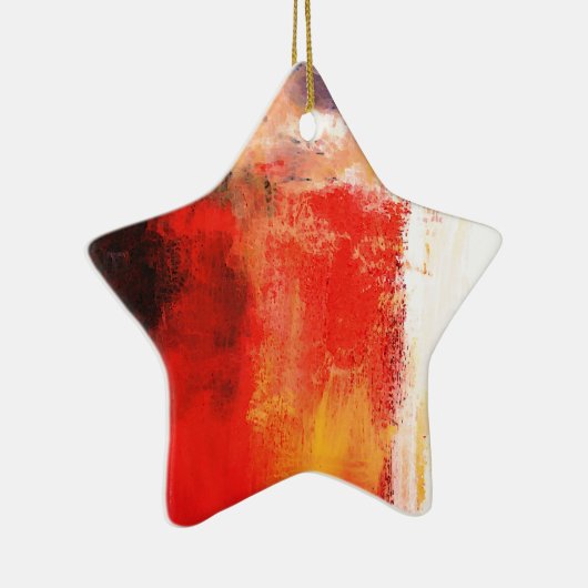 Creative Red Abstrakt Keramik Ornament (Rechts)
