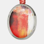 Creative Red Abstrakt Ornament Aus Metall (Links)