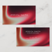 Creative Red Ombre Unique Visitenkarte (Vorne/Hinten)