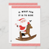 Creative Reitferien Feiertagskarte (Vorne/Hinten)