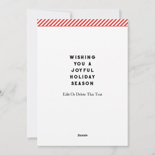 Creative Reitferien Feiertagskarte (Rückseite)