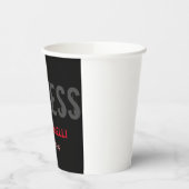 Creative Retro Black Gray Dynamic Personal Trainer Pappbecher (Links)