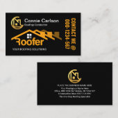 Creative Roofer Rooftop Gebäude Builder Visitenkarte (Vorne/Hinten)